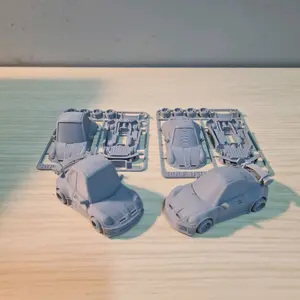 Porsche 911 Gt3 Tooned Model Kit 1:64 Car Mobil Porsche 911 rakitan Mainan mobil mobilan ukuran 1:64