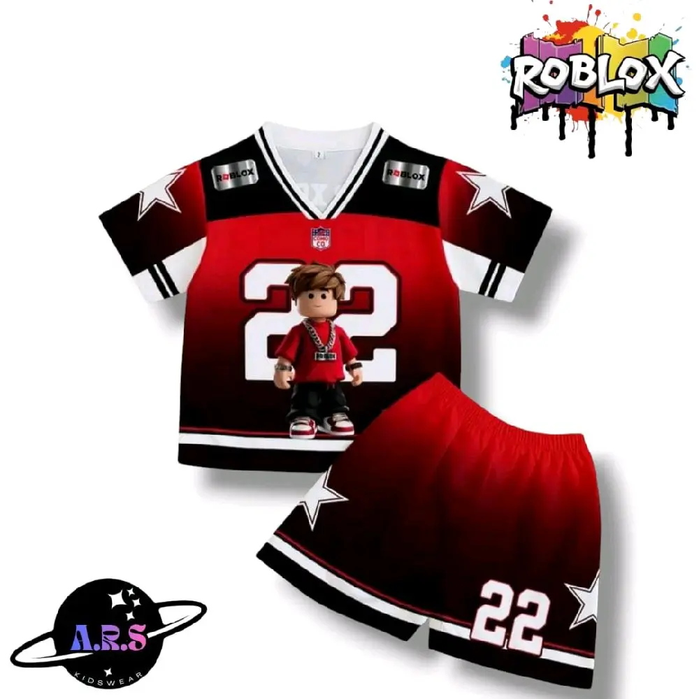 setelan Jersey viral / setelan onepiece / setelan Roblox anak usia 1-10th setelan Jersey viral / setelan onepiece / setelan Roblox anak usia 1-10th