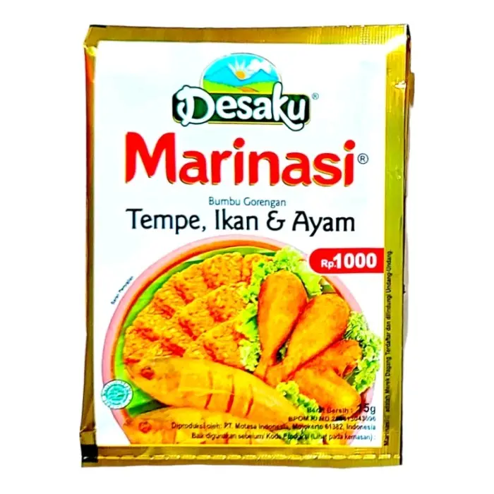 Desaku Marinasi Tempe Ikan Ayam 15 Gr isi 30 Sachet Instan 3