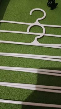 Product Review of HUGO Gantungan Hanger 5 Susun Serbaguna Gantungan Jilbab Gantungan Celana Baju Pakaian Plastik Multifungsi from A**8 0
