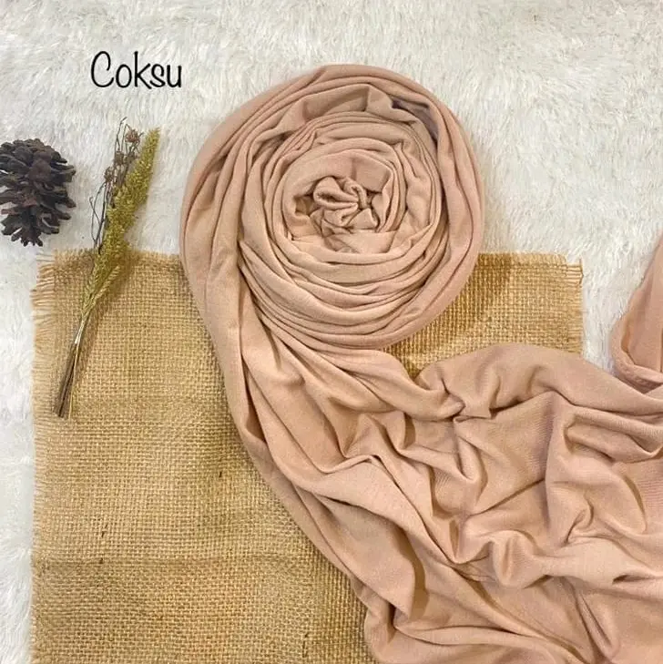 HIJAB PASHMINA KAOS RAYON PREMIUM/PASHMINA SHAUWLpashmina/pashmina kaos rayon dicuci dengan tangan saja waffle Syal Kerudung Wanita Muslim Jilbab Panjang bisa dicuci dengan mesin baby pink 5
