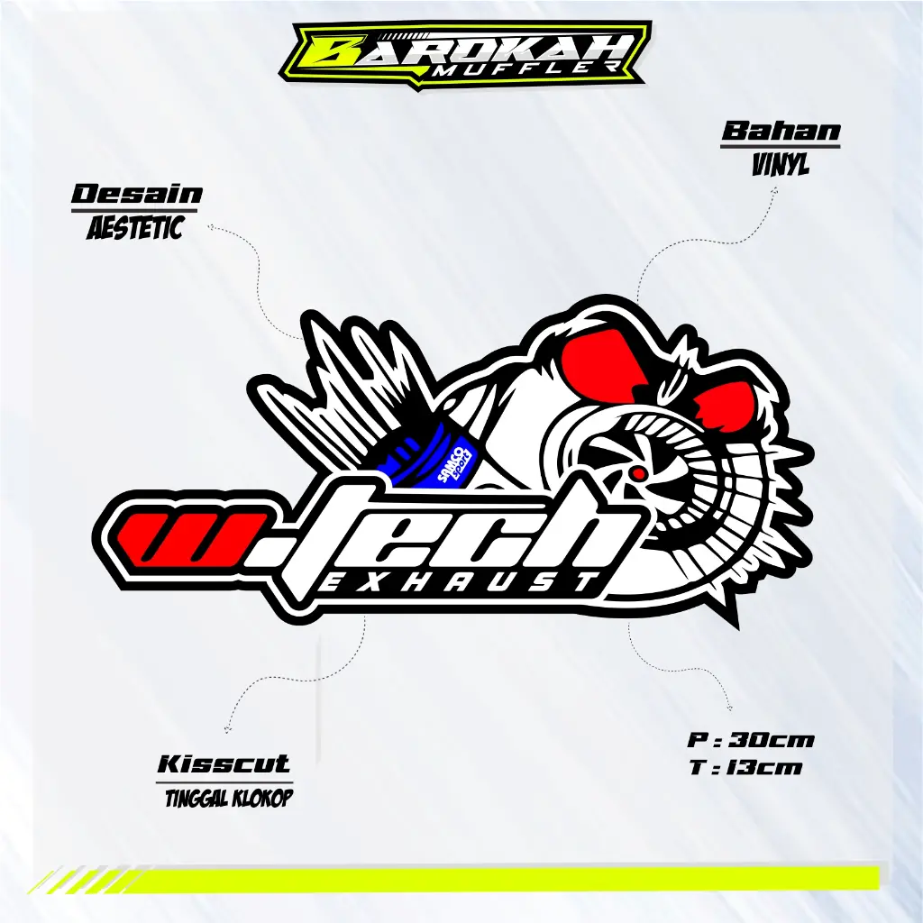 Stiker W.Tech Spesial Edition