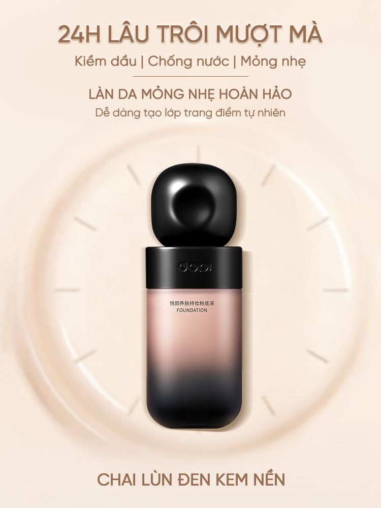 Hình ảnh Giữ Lớp Make Up 24h「Chai Lùn Đen」Kem Nền DOPI 35ml, Kiểm Soát Dầu, Kết Cấu Dạng Kem, Lâu Trôi, Không Thấm Nước, Chống Mồ Hôi, Kem Che Khuyết Điểm 4