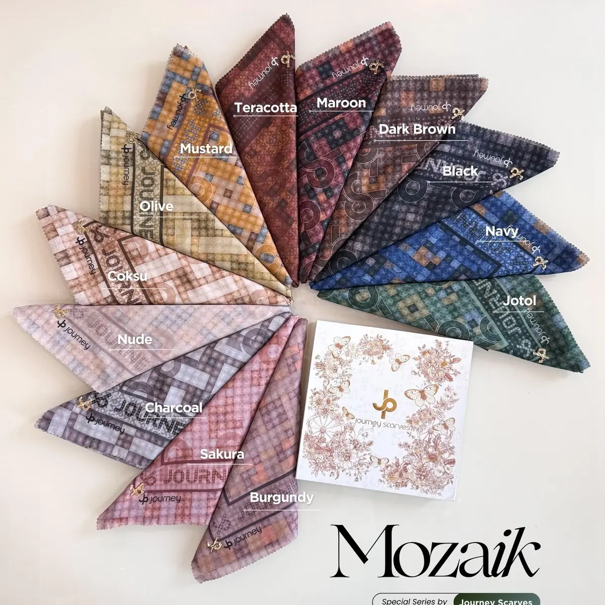 Journeyscarvers Mozaik/journeyscarvers/hijab supernyaman/hijabsegiempat/bahan voal/hijab