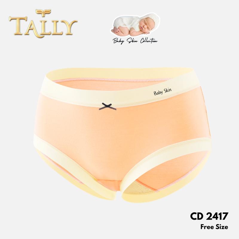 TALLY CD 2417 Celana Dalam Wanita Bahan Katun Baby Skin Fit to L - XL CD Wanita Collection Pakaian Dalam Wanita Lembut dan Nyaman 4