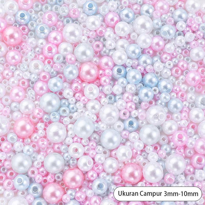 QIAO – Mix Size DIY Craft Beads 1000 pcs | Bahan Aksesoris untuk Gelang, Kalung & Dekorasi