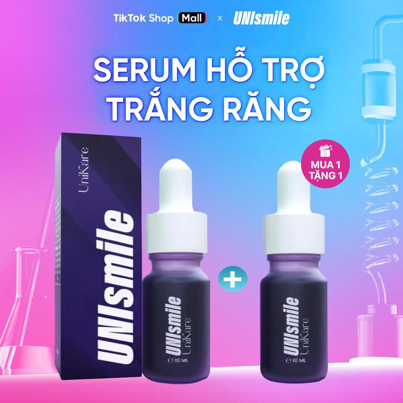 Serum Hỗ Trợ Trắng Răng Unismile Hỗ Trợ Cải Thiện Vàng Răng Unikare Dung Tích 10ml