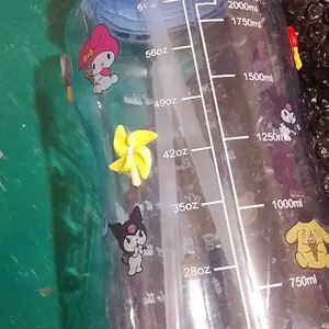 BOTOL MINUM VIRAL 2 LITER BENING 2000 ML GRATIS STICKER BOTOL KEKINIAN RANDOM Bottles Kitchenware Water