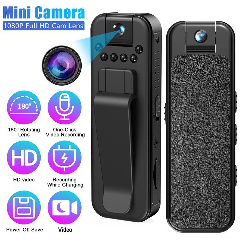 Máy Ảnh Mini Cầm Tay MD13 HD 1080P, Máy Quay Video Kỹ Thuật Số Nhỏ, Cảnh Sát, BodyCam, Tầm Nhìn Ban Đêm Hồng Ngoại, Máy Quay Thu Nhỏ