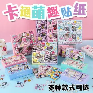 1BOX Stiker Dekorasi DIY Waterproof Motif Lucu Banyak Karakter Ukuran 6x6cm Tahan Air Cocok untuk Proyek DIY Anda