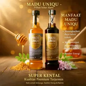 Madu UNIQU Beli 1 Gratis 1 Kemasan Premium 500gr 2Varian akasia dan multiflora