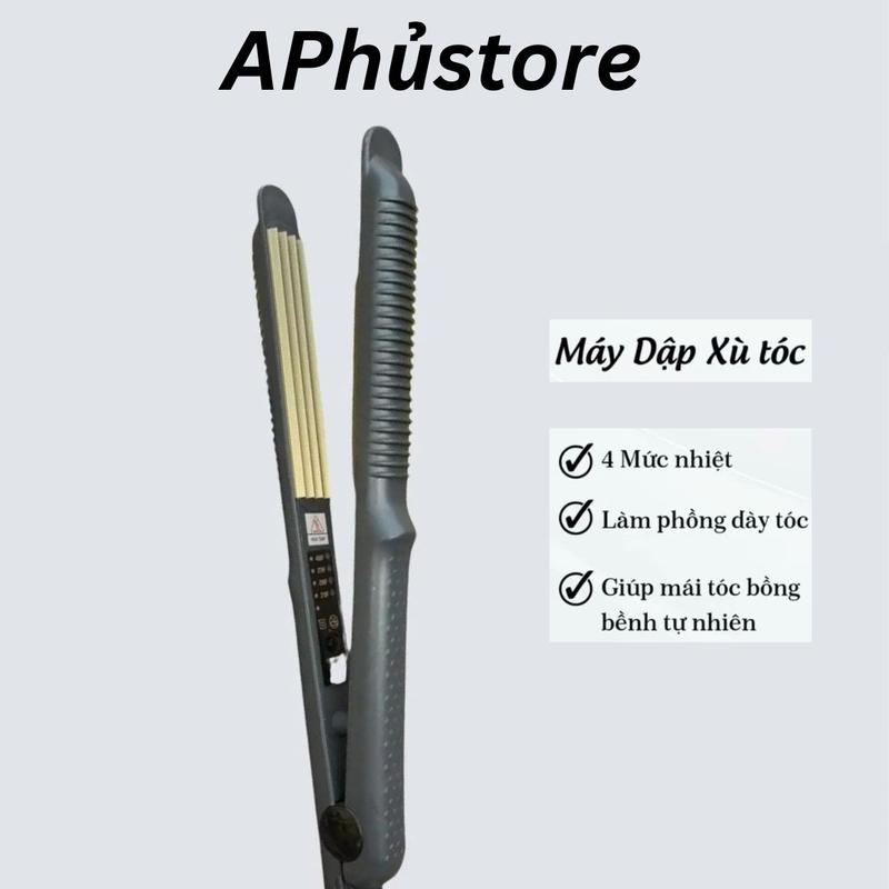  Máy dập xù tóc bấm phồng chân tóc 4 mức chỉnh nhiệt 220V dây xoay 360 độ 