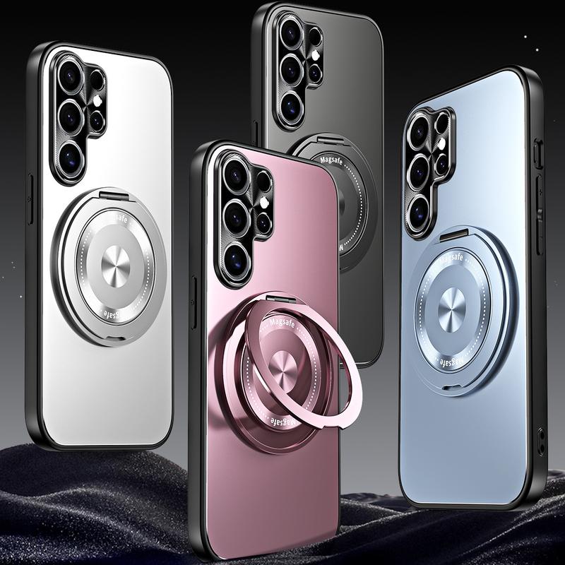 Ốp Điện Thoại Thích Hợp Cho Samsung S25 Ultra, Thích Hợp Cho S25 Plus, Có Giá Đỡ Xoay, Giá Đỡ Nam Châm S24 Ultra, S23 Ultra, S23 Plus Đơn Giản, Cao Cấp, Ốp Cứng Galaxys25, Chống Sốc, Lì, Thích Hợp Cho S24