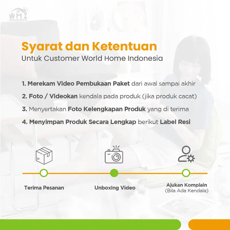 WHI X JORDI ONSU Alat Pel Lantai Ultra Pel Putar Pel Mop Tanpa Peras Tangan Kain Pel Lembut Ember Plastik 7