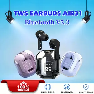 Headset Bluetooth Tws AIR31 Earbuds In Ear Headset Noise-Cancelling Bluetooth HiFi HD LED Display
