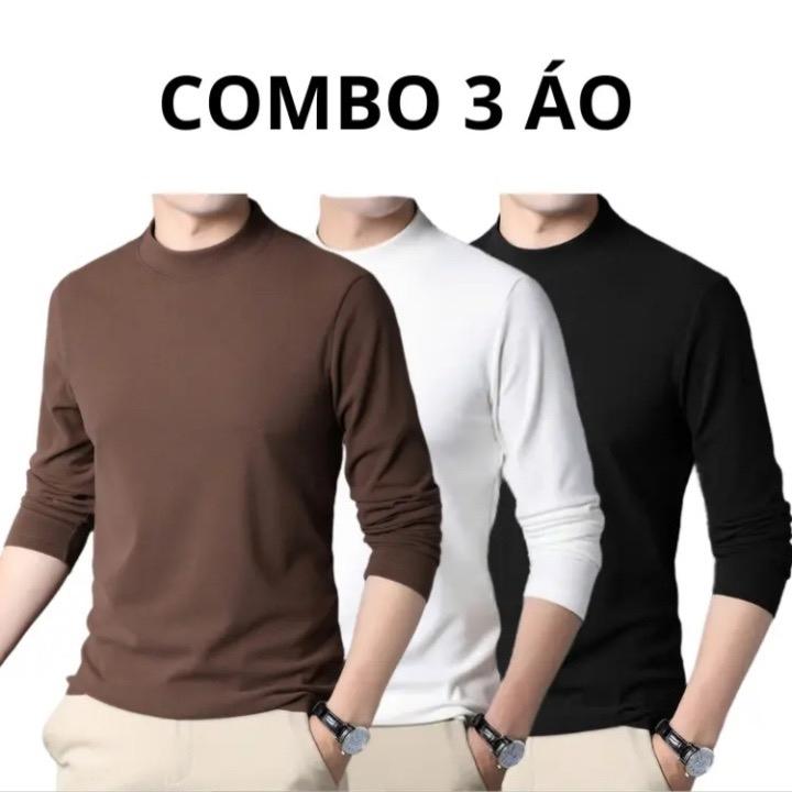  COMBO 3 ÁO Giữ nhiệt lót nỉ thu đông Nam Nữ ấm áp co giãn 4 chiều trẻ trung Thanh lịch Menswear 