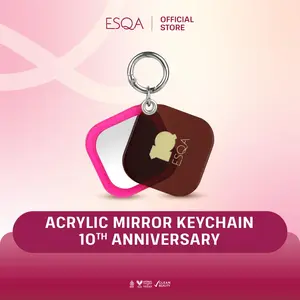 [NOT FOR SALE] GIFT ESQA Acrylic Mirror Keychain 10th Anniversary