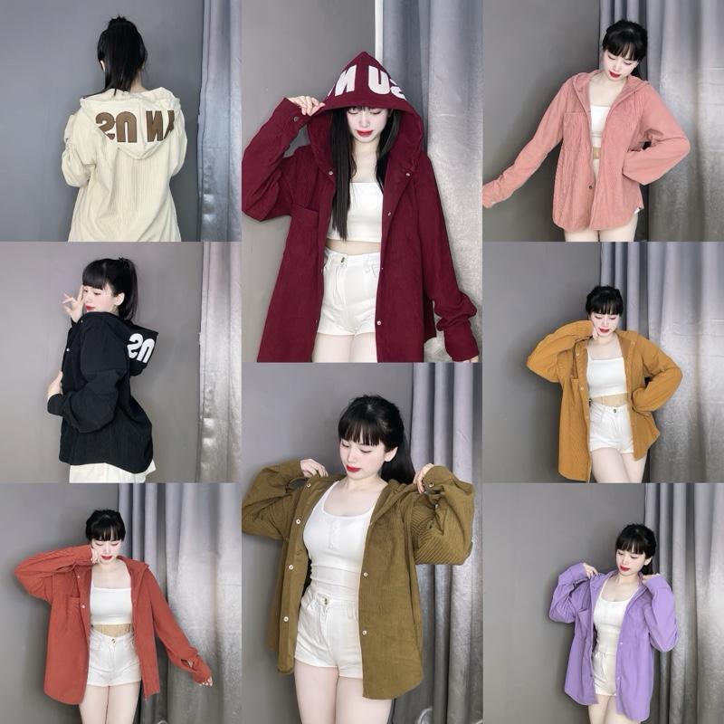    Hàng Loại 1 Đẹp Áo Túi Khoá   Áo Khoác Sơ Mi  Nhung Tăm Chữ Thêu Chất Dày Dặn Đẹp Mát Mặc 4 Mùa   Khách Thích Mặc Rộng Thì Tăng Size Ạ   