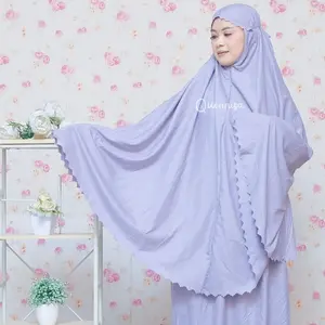 Quennisa | Mukena Lasecut Anggur Travel Mini Pouch 2in1