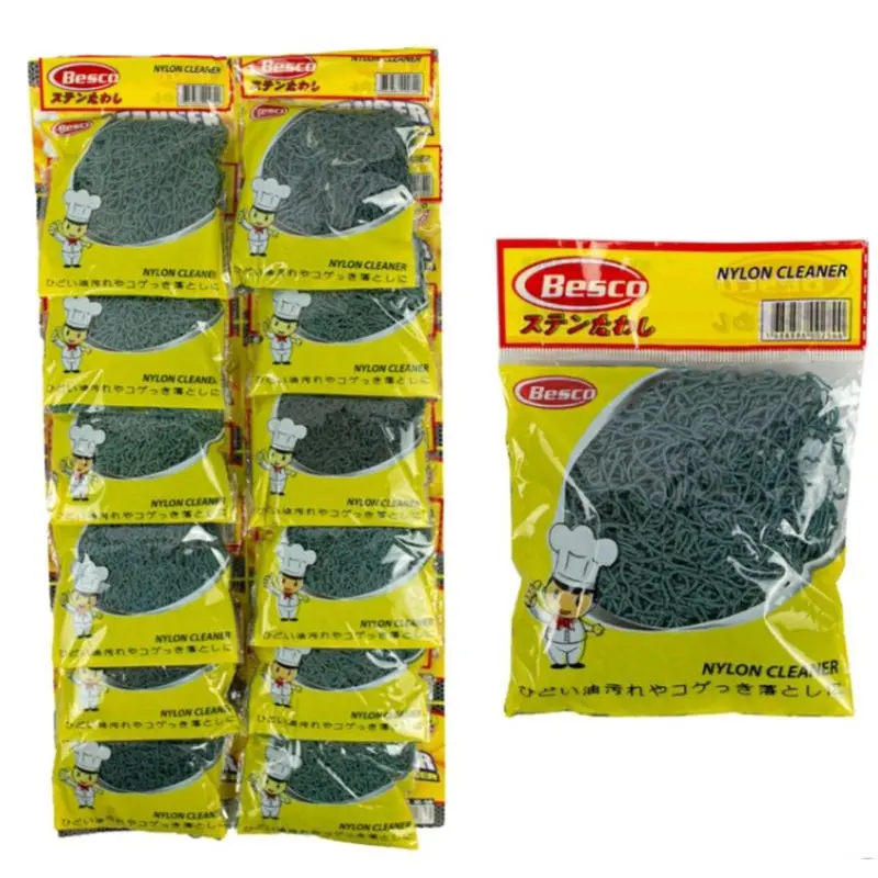 Jaring Sabut Cuci Piring Super Bersih - Bahan NYLON Hijau - 40gr jala  cuci 2