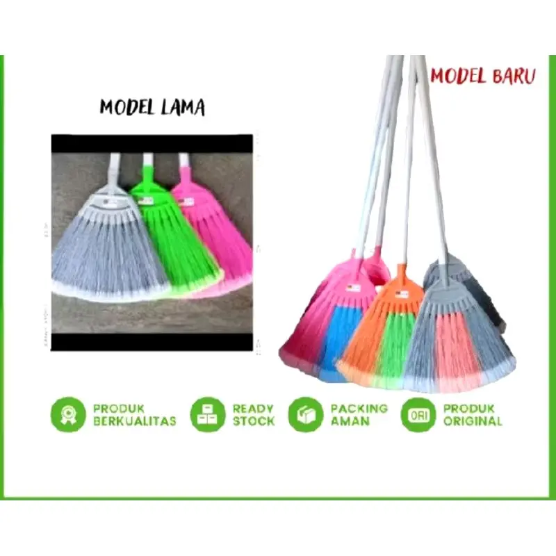 Sapu Plastik Nagata NGT 341 / Sapu Nylon Warna Kombinasi (Model Baru)