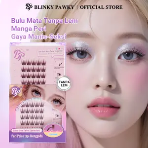 [video] BLINKY PAWKY Bulumata Tanpa Lem 30 Kluster,Curl C,Iritasi tanpa lem,Tidak merusak bulu mata asli,Panjang 10-12mm,Extension eyelash,Glue-free False Eyelashes,Anti-keringat & anti-air