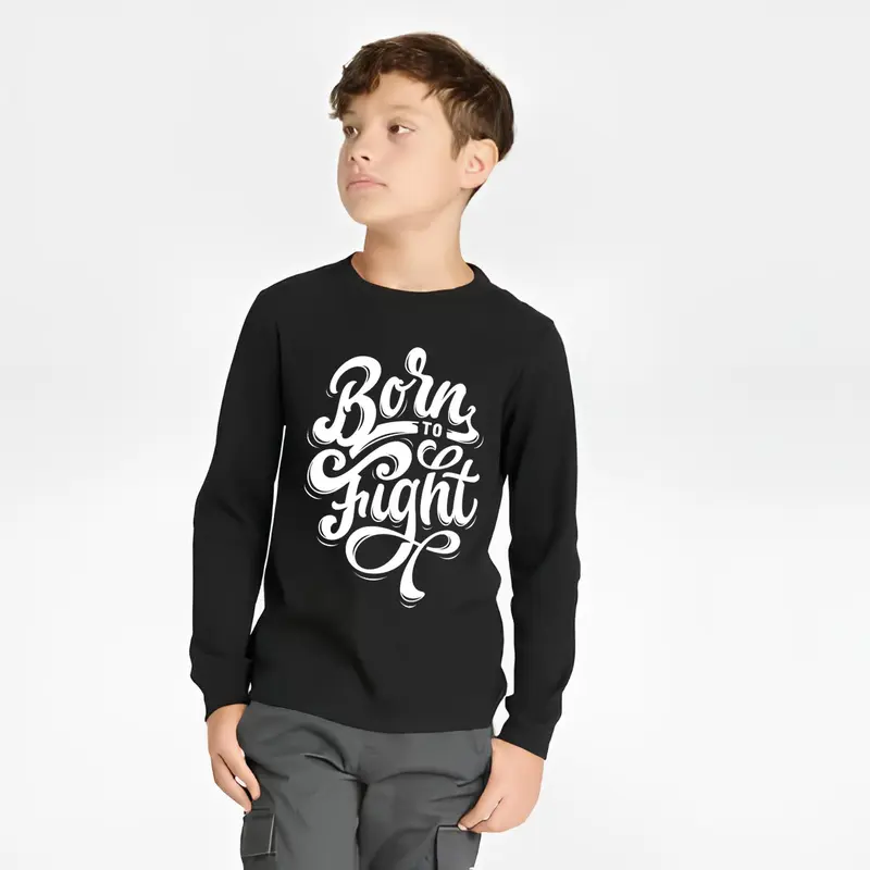 Kaos Anak Santri Lengan panjang Motif Sablon Nyaman Katun Muslim Usia 1-15 Tahun Keren 2