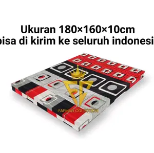 kasur lantai ukuran 180x160x10 muat 4 orang bonus bantal satu