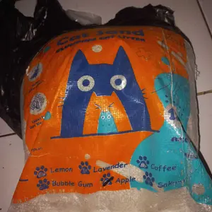 12 Liter BONBON Cat Sand Pasir Kucing Gumpal Wangi Anti Bakteri Aroma buah dan bunga