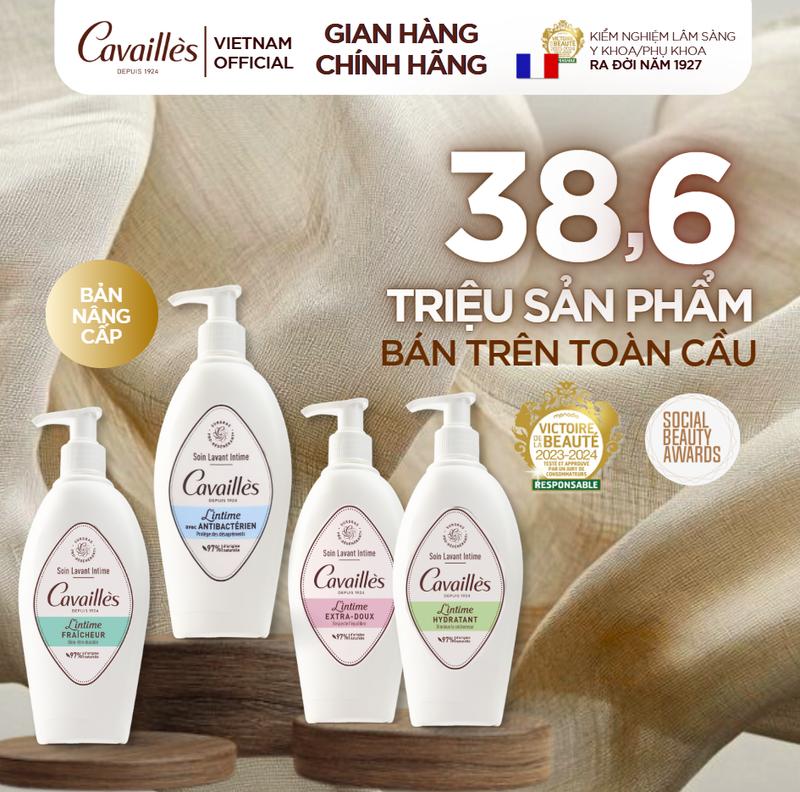 Dung Dịch Vệ Sinh Phụ Nữ CAVAILLÈS 250ML | Siêu Dưỡng Niêm Mạc, Bổ Sung Lợi Khuẩn