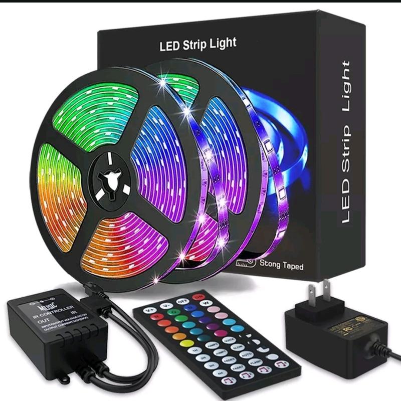 Paket Lampu SENSOR MUSIC Led strip RGB 3528 IP44 Sensor Music 24 tombol ...