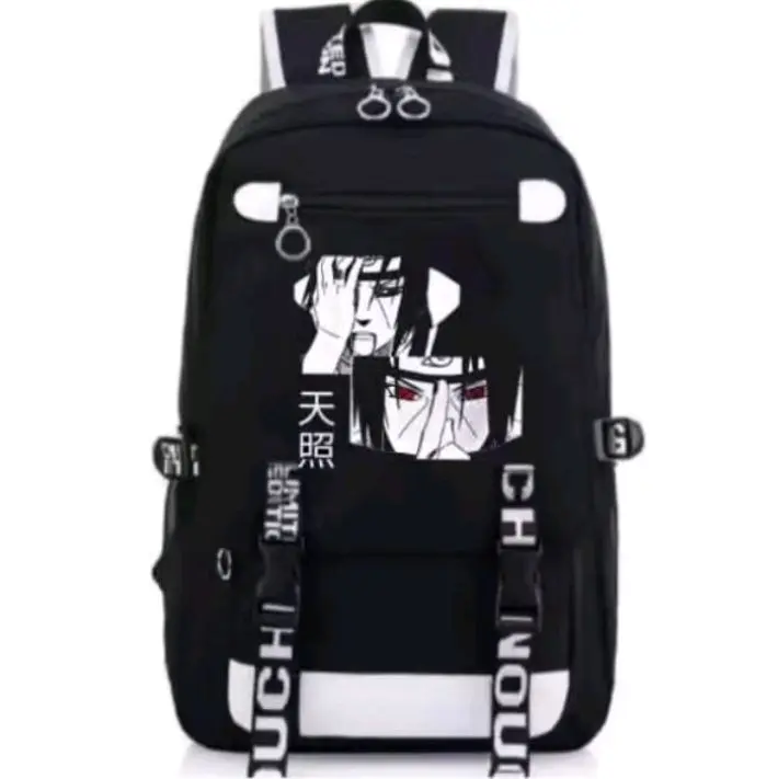 CemaraBgasPaket 4in1 Tas Ransel Anime Backpack motip gojosatoru Kakashi1 Anak sekolah lakilaki Sd Smp 4