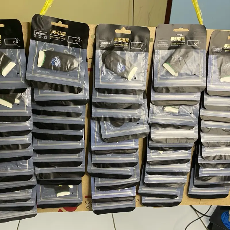 Sarung jempol gaming rencengan isi 50 pics motif random bedak game stick gamepad x3 2