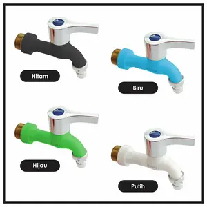SJT - Kran Air 1/2" 3/4"  PVC Jumbo / Kran drat kuningan Engkol Honxi / Kran Taman