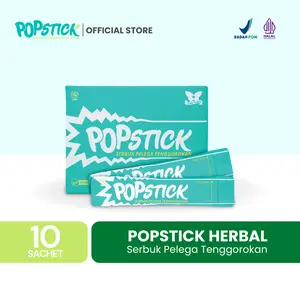Popstick Serbuk Batuk dan Pelega Tenggorokan @10 Sachet - 1 Box