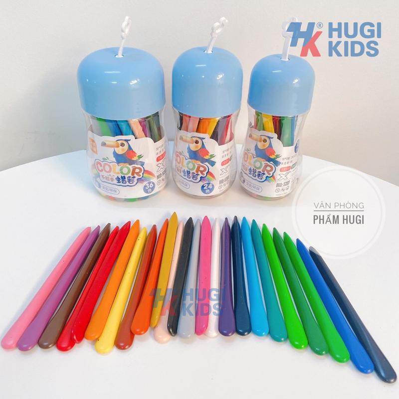 Lon 12-18-24-36 Cây Bút Sáp Màu Hữu Cơ tự nhiên dễ thương an toàn cho bé Đồ Chơi