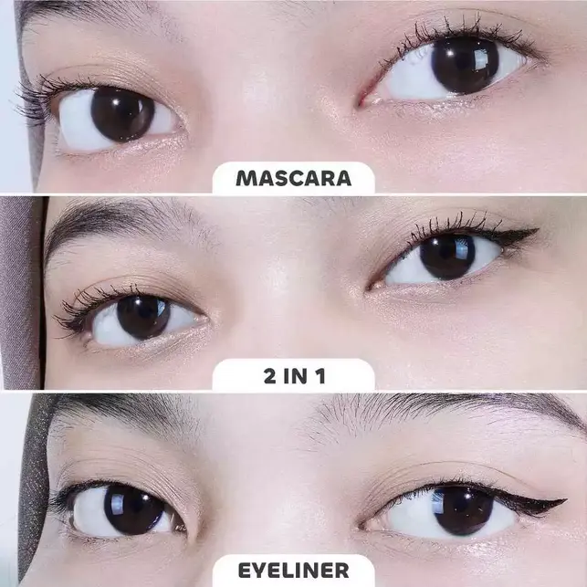 XI XIU 2 IN 1 MASCARA & EYELINER / WATERPROOF 4