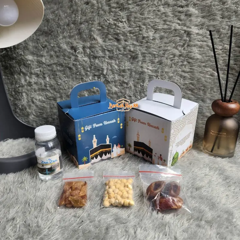 Paket Hemat Oleh Oleh Haji dan Umroh Dus Box per 50 pcs - Makanan Kering untuk Kado - Food, Gift 2