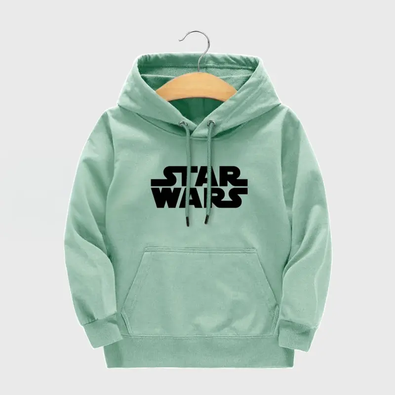Jaket Sweater Hoodie Anak Laki-Laki Perempuan Sablon STARWARS Umur 2-12 Tahun Fashion Hodie 6
