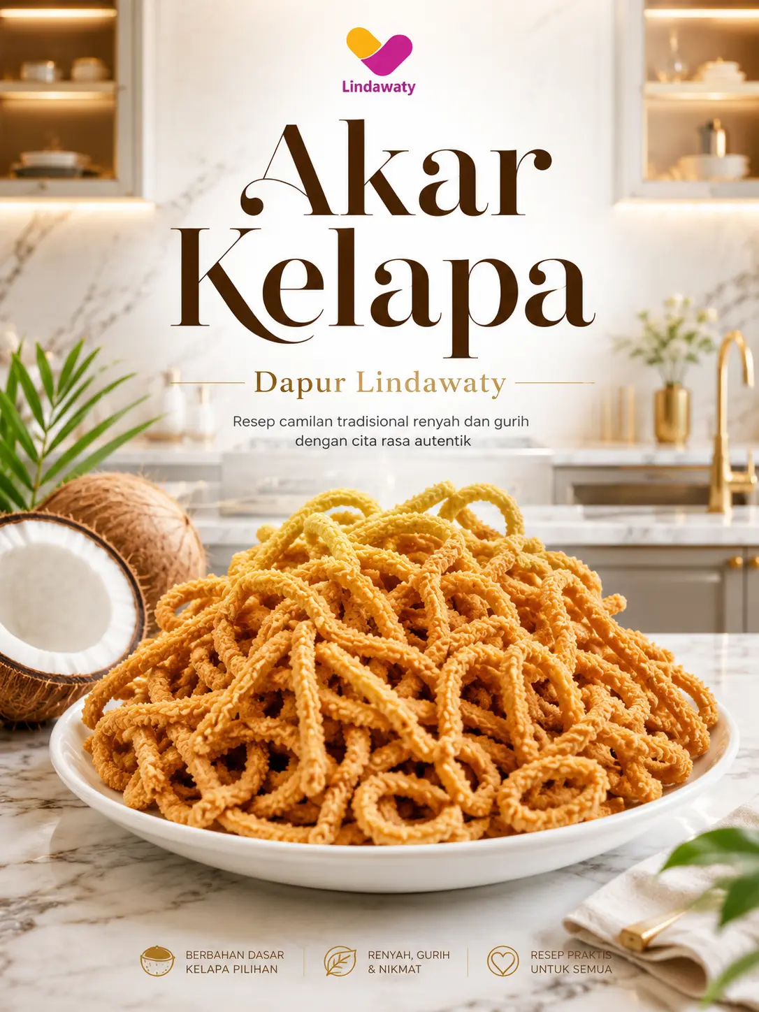 Modul Resep Akar Kelapa Lindawaty A5 HVS