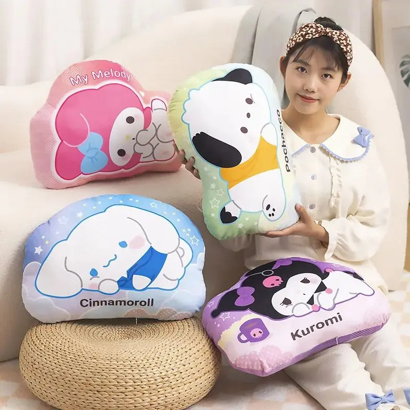 Bantal Boneka Karakter Sanrio Kuromi Melody Cinnamorol 40cm Bahan Plush Halus dan Lembut