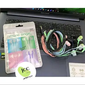 Earphone music angel Extra Bass (headset full Bass merek music angel)