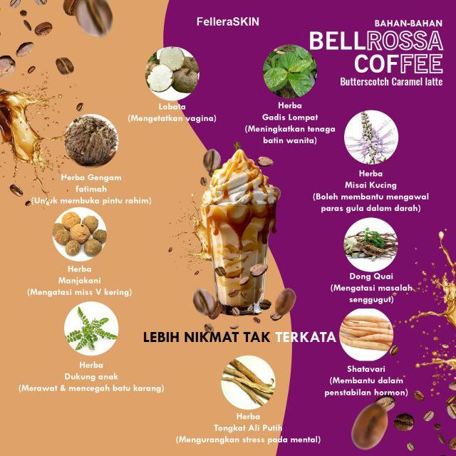 Product Introduction of Kopi Bellrossa Wanita Bahagia - 1 Pack 5 Sachet 150ml Airpanas/Sejuk Coffee 0