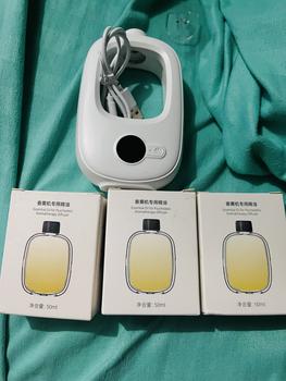 Product Review of Digital Display Aroma Diffuser Rechargeable Automatic Spray Fragrance Machine Essential oil Diffuser For Room Bathroom from k**o 0