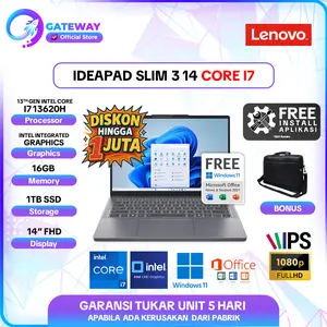 LENOVO IDEAPAD SLIM 3 14 CORE I7 13620H / I5 13420H / I3 1315U 16GB 1TB SSD W11+OFFICE 14" WUXGA IPS