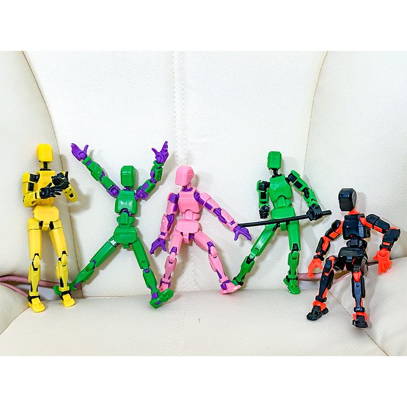Product Introduction of DIY Multi-jointed Movable Action Figure Weapons DIY Assembly Robot Model Toys Decompression Artifact Souptoys Toys 6