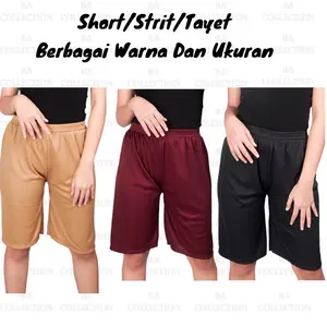 6pcs Celana Short Pants Legging Pendek Dalaman Wanita Polos Dewasa Nyaman Remaja Santai