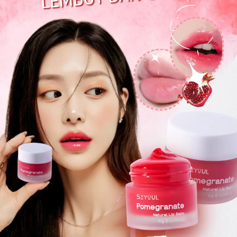 SEYOUL Pomegranate Natural Lip Balm 10g - Perawatan Bibir Tidur - Pemerah 1