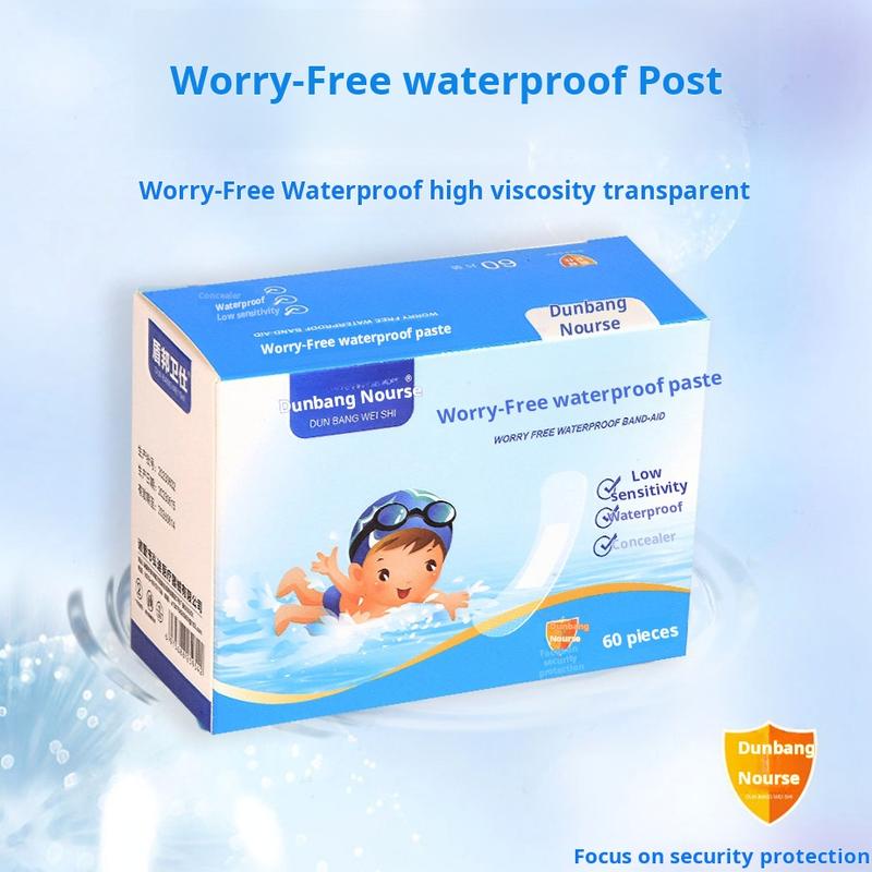Waterproof Patch, Disposable, High Adhesion, Transparent, Breathable, Soft, Lightweight, Wear-resistant, Suitable for Bathtub, No Worry 1