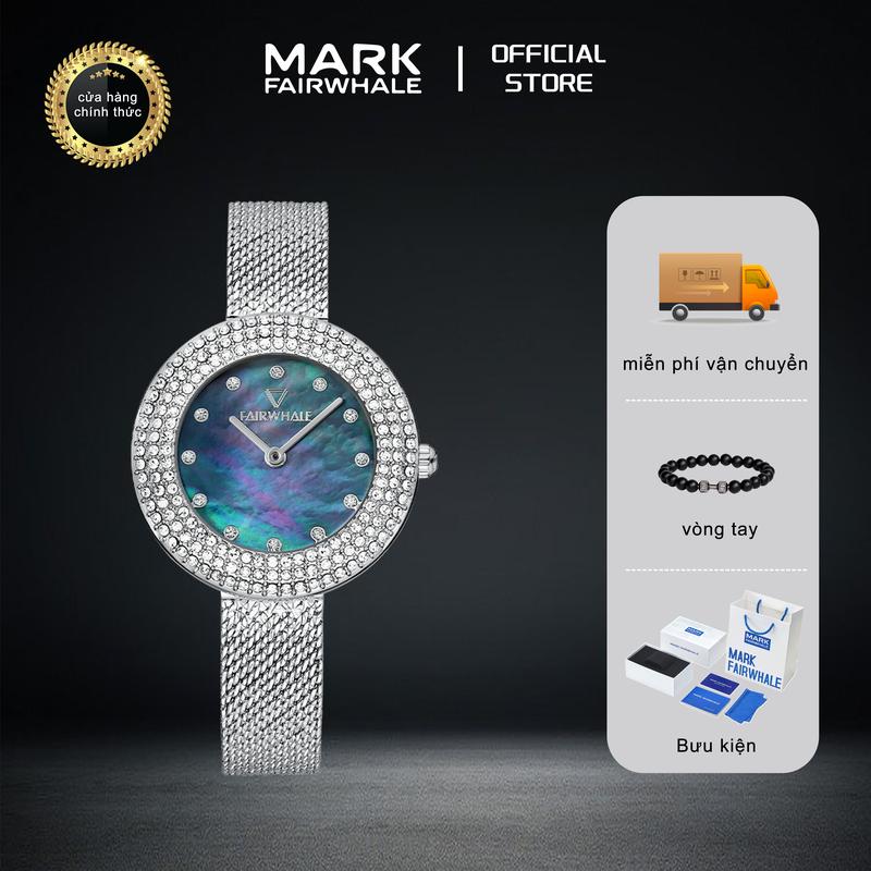 ĐỘC QUYỀN VINHBANHBO Đồng Hồ Thạch Anh Nữ Thương Hiệu Mark Fairwhale Thời Trang Ngầu Hợp Xu hướng Cá Nhân Hóa Mặt Số Ngọc Trai Mẹ Giá Cả Phải Chăng Ngôi Sao Sang Trọng 8101 Women Đeo Tay Watch